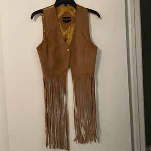 Leather Fringe Vest